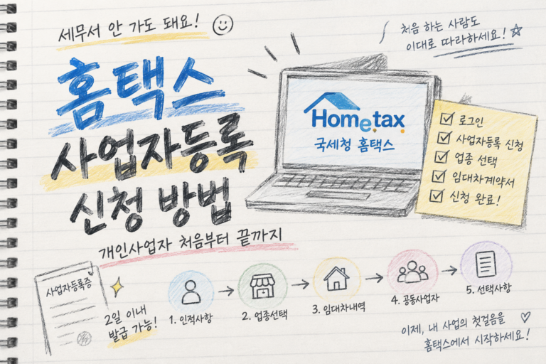 홈택스 사업자등록