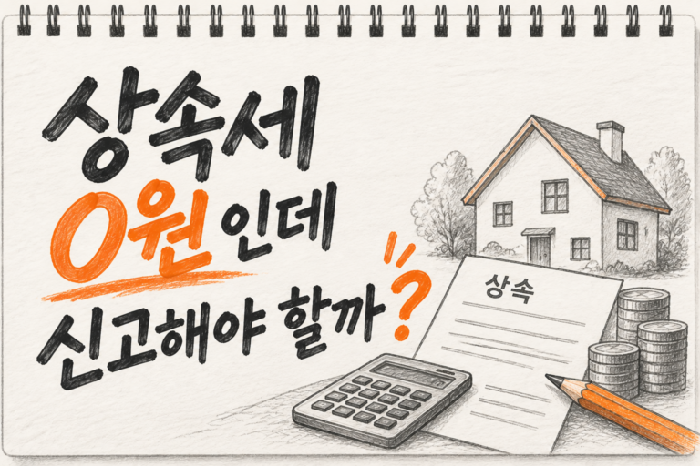 상속세 0원, 신고해야 할까?