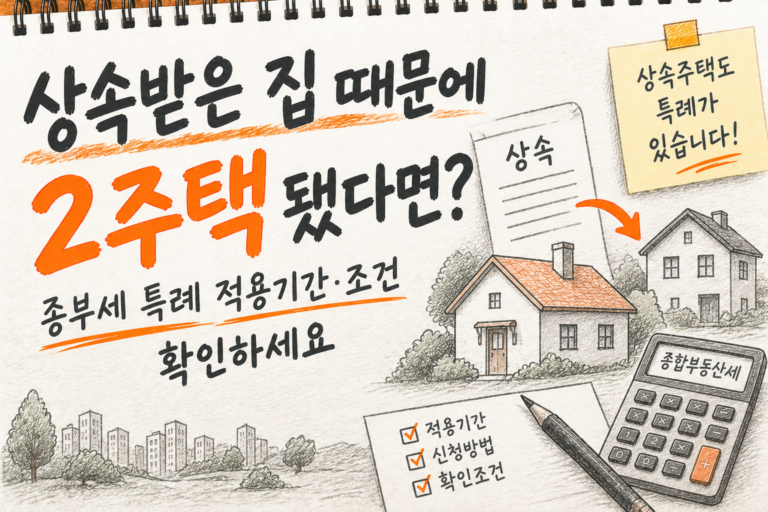 상속주택 2주택 종부세 특례 안내